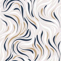 Abstract seamless pattern with curly lines