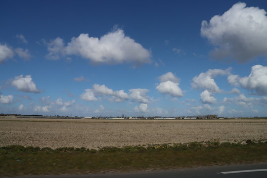 fields that have just been plowed in the Zuidplaspolder for sowing vegetables