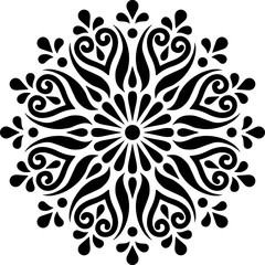 Mandala Pattern Stencil doodles sketch