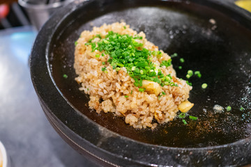 サムギョプサル後のガーリックライス 韓国料理