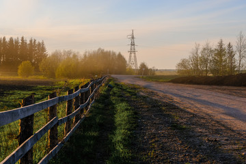 Obraz premium road to the countryside