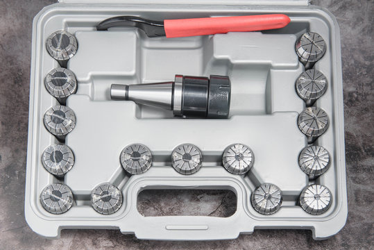 New collet chuck holder, metal working machine tool instrument.