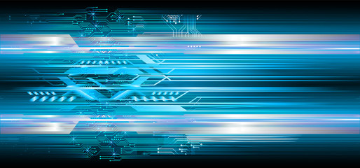 Blue  eye cyber circuit future technology concept background
