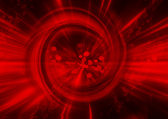 red fireworks, abstract cosmic background, 