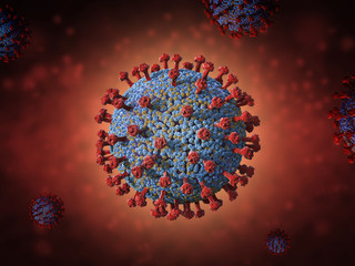 coronavirus cell or covid-19 cell disease