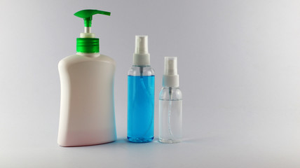 Liquid soap, Blue alcohol, White alcohol, hand sanitizer
Alcohol gel bottles, blue alcohols, white alcohols, coronaviruses, Covid-19