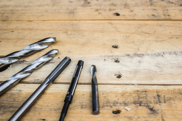 Carbide drills that are free on old wood floors