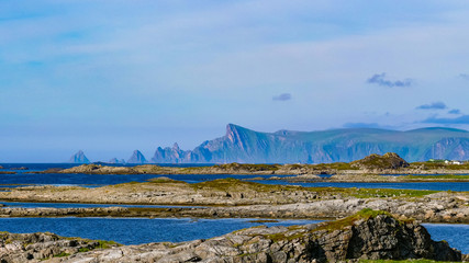 Fototapeta na wymiar Seascape on Andoya island Norway