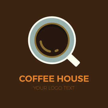 coffee house vector logo illustration