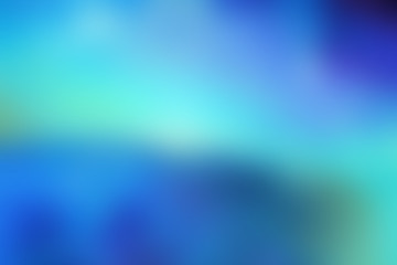 Soft, blurred background. Bright vibrant shades of blue and green.