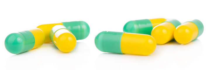 Antibiotics medicine isolate on white