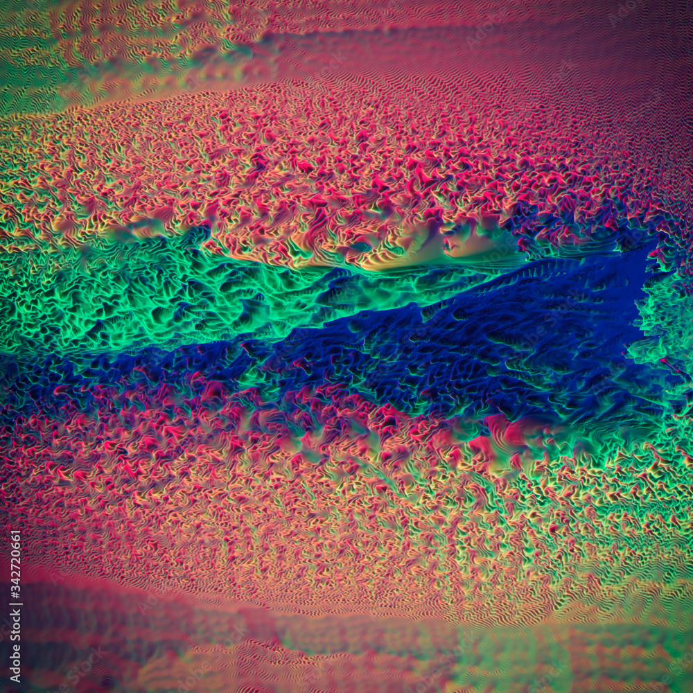 Poster abstract background of neon colors gradient, blurred image, 3d rendering