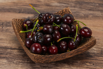 Ripe sweet tasty cherry  berry