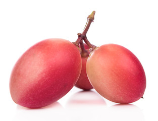 red onion on white background