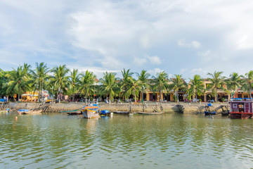 view of Hoi An ancient town, UNESCO world heritage, at Quang Nam province. Vietnam. Hoi An is one of the most popular destinations in Vietnam
