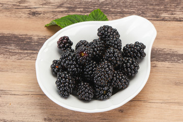 Sweet tasty ripe Blackberry heap