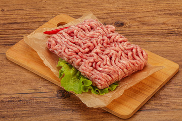 Raw Minced pork meat for cooking