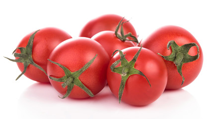 Tomato healthy fresh vegetable from nature isolated on a white background.