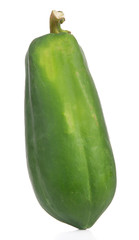 Papaya healthy fresh vegetable from nature isolated on a white background.