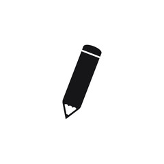 Pencil icon, vector isolated illustration.