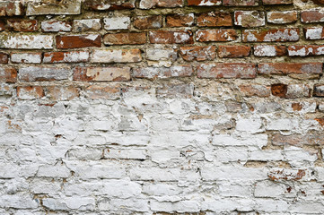 Bela Red Old brick wall. brick background