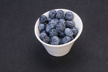 Sweet fresh juicy blueberries heap