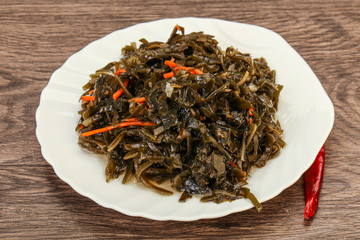 Seaweed cabbage with carrot and sesame
