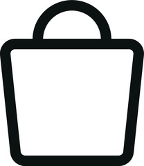 Minimal outline Icon of Shopping Bag