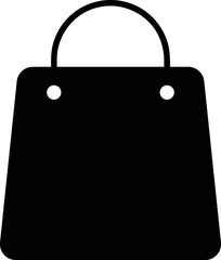 Minimal icon of black Shopping Bag