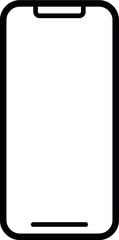 Minimal modern Smartphone Icon, Symbol Vector of Phone