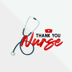 Thank You Nurse Design Vector Illustration