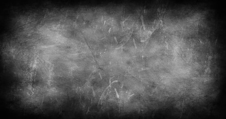Grunge black and white overlay texture. Abstract surface dust, scratches and rough background concept