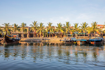 view of Hoi An ancient town, UNESCO world heritage, at Quang Nam province. Vietnam. Hoi An is one of the most popular destinations in Vietnam
