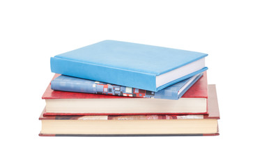 Books isolated on white background.
