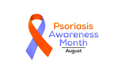 Vector illustration on the theme of National Psoriasis awareness month observed each year during August.