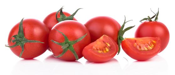 tomato healthy fresh vegetable from nature isolated on a white background.