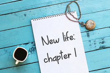 New life: chapter 1 on open notebook