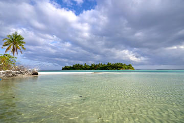 Desert Island in Maldives
