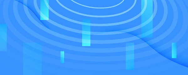 Blue Gradient Background. Abstract Fluid Shapes 