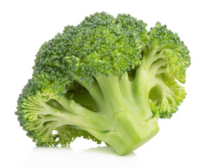 fresh broccoli healthy fresh vegetable from nature isolated on a white background.