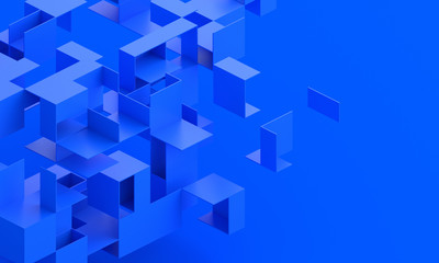 Abstract background, 3d render, modern geometric design