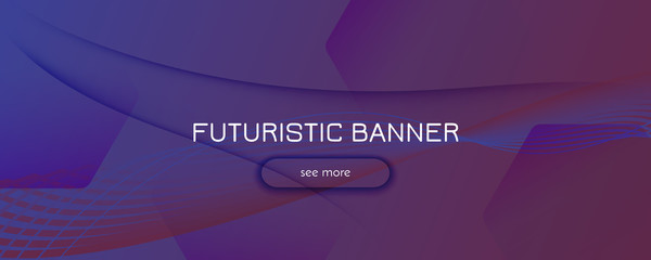 Red Dynamic Abstract. Flow Lines Poster. 3d 