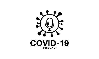 Corona covid podcast icon logo