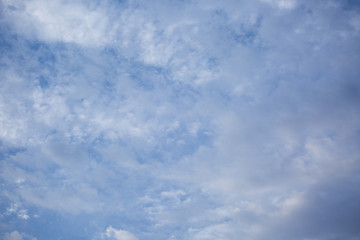 sky with clouds and sun.