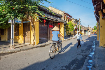 view of Hoi An ancient town, UNESCO world heritage, at Quang Nam province. Vietnam. Hoi An is one of the most popular destinations in Vietnam
