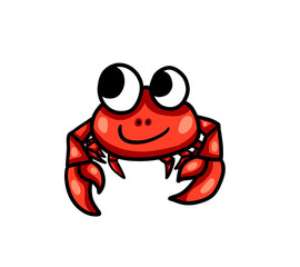 Adorable Stylized Red Crab