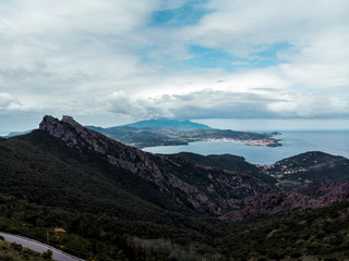 mountains and trees elba island