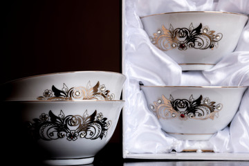 Tea bowl, traditional tea party meal.