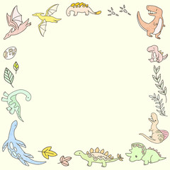 恐竜のフレーム