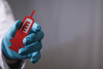  immunization concept. Flu vaccine virus attack.